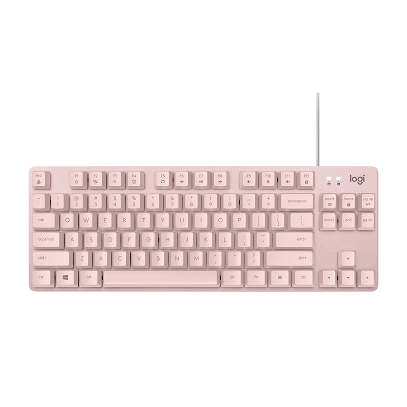 【新品】罗技 K835迷你机械键盘粉色 红轴